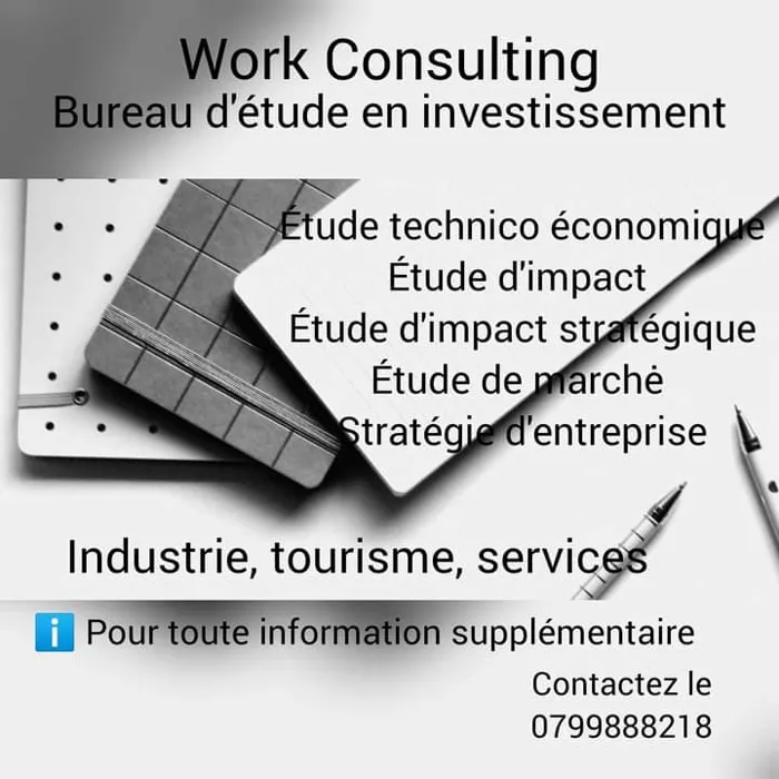 Work Consulting, Bureau d'étude et de conseils en investisse