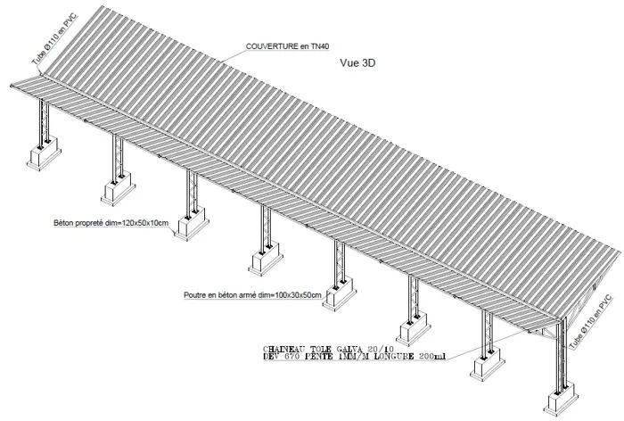 ETUDE BETON ARMEE ET CHRAPENTE METALLIC ET EXPERTISE