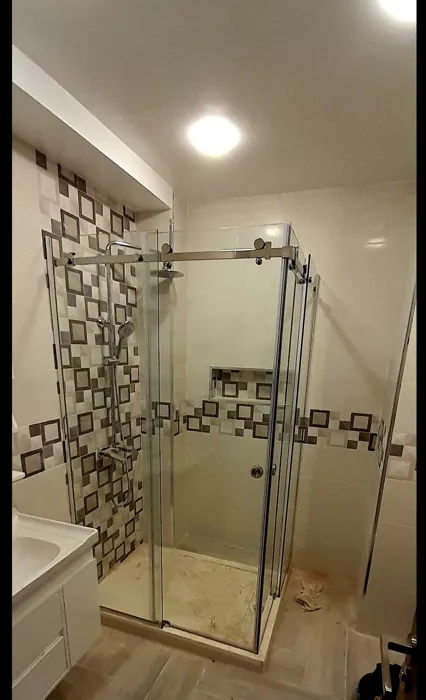 fabrication et montage cabine de douche italienne sur mesure