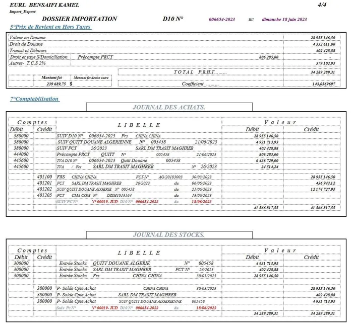 Bureau de comptabilité propose ces services suivants Bilan C