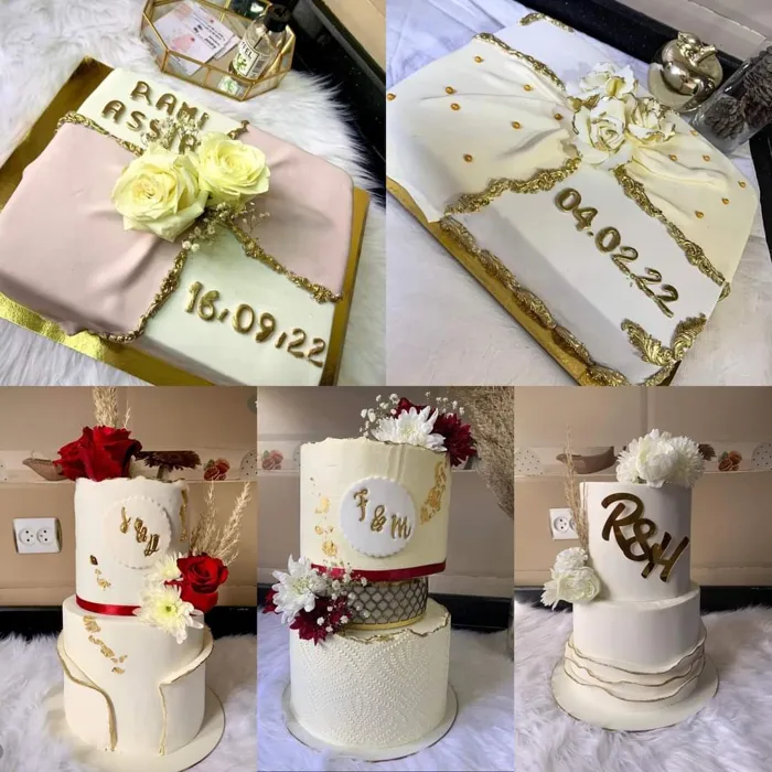 Cake designer , ( gateaux de mariage , fiancaille , annivers