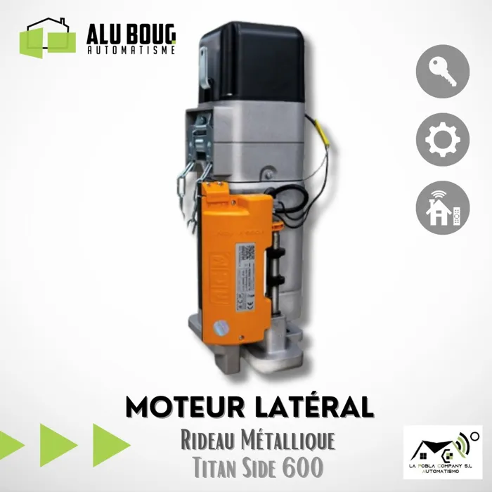 SARL alu boug automatisme 
Réalisation rideau métallique 
