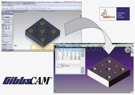 Formation Concepteur Mouliste DAO, CFAO (Gibbscam , Solidwor