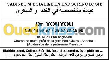 Médecin Spécialiste en Endocrinologie-
Docteur YOUYOU, Médec