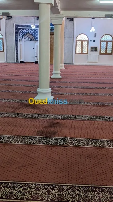 تنظيف و غسيل سجاد المساجد nettoyage et lavage tapis mosquée 