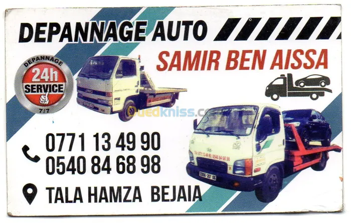 Dépannage Auto
Dépannage auto Samir Benaissa 24h service