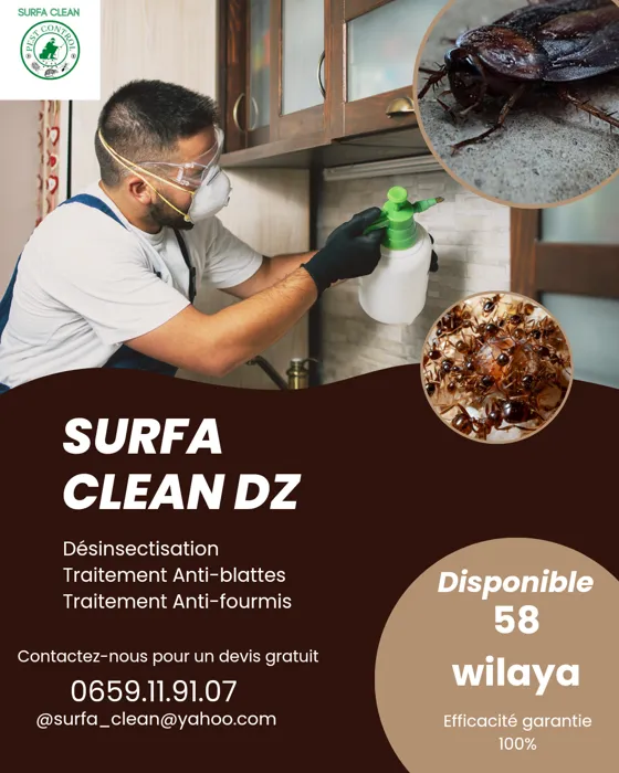 SURFA CLEAN, Enterprise de Désinfection, Dératisation et Dés